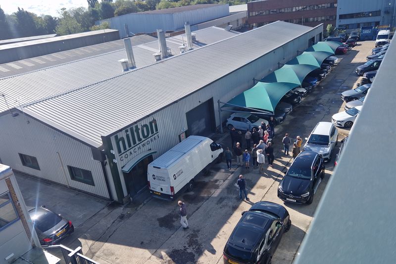 Telsa Owners Club UK Visits Hilton Coachworks