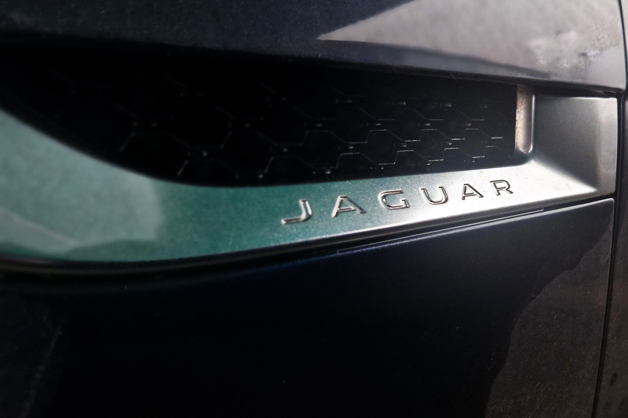 Jaguar side detailing logo